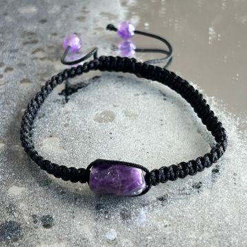 Brățară ametist ajustabila | Knotted