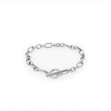 Brățară din Oțel Inoxidabil cu Design Modern - Argintiu