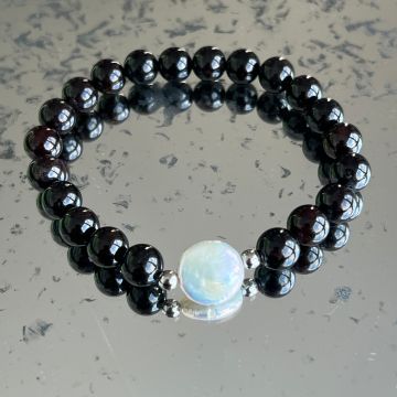 Brățară granat 8 mm | Pearl