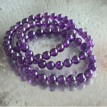 Bratara ametist 8 mm CALITATE AAA