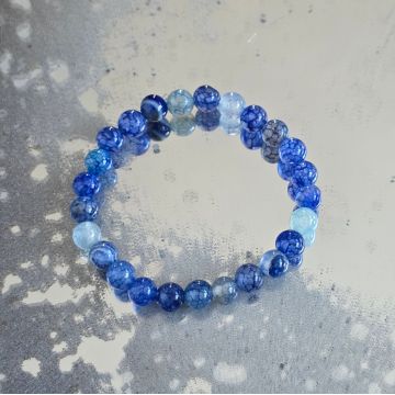 Bratara copii agat albastru 6 mm | Spider