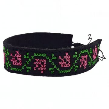 Bratara din fetru broderie traditionala model   sirag flori