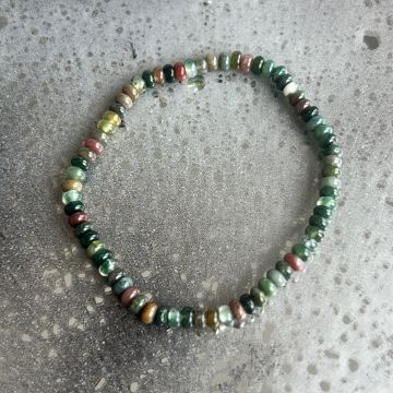 Bratara discuri agat indian 4x2 mm