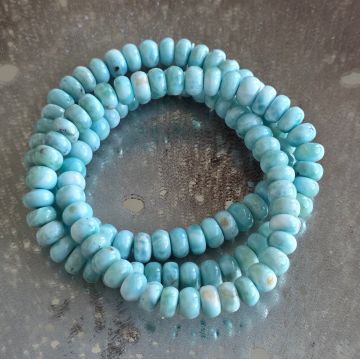 Bratara larimar discuri 7.5x4.5 mm