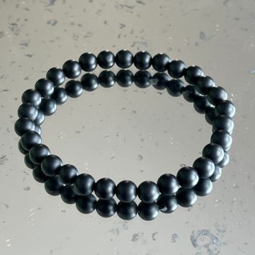 Bratara onix negru mat 6 mm