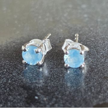Cercei argint 925 acvamarin| Stud 2