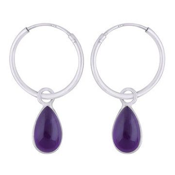 Cercei argint ametist | Marquise 2