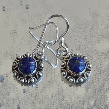 Cercei argint lapis lazuli | Marquise 2