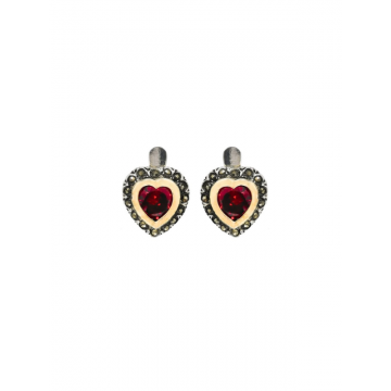 Cercei Argint Marcasite - Iubire