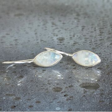 Cercei argint piatra lunii | Marquise 3