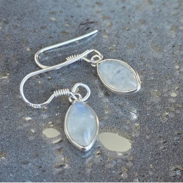 Cercei argint piatra lunii | Marquise 6