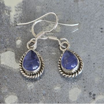 Cercei argint tanzanit | Marquise 2