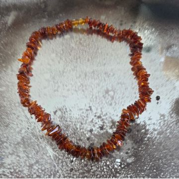 Colier chihlimbar chips adulti | Model 5