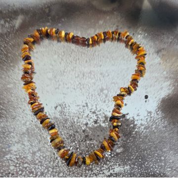 Colier chihlimbar chips adulti | Model 6