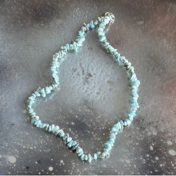 Colier chipsuri larimar