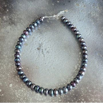 Colier perle albastre Serenity #347