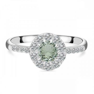 Inel argint 925 ametist verde | Daisy