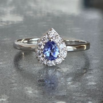 Inel argint tanzanit | Spark