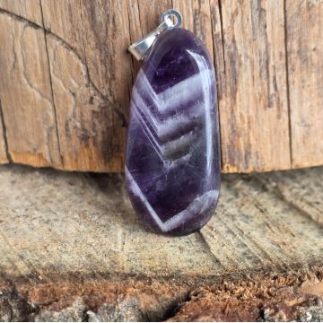 Pandantiv ametist chevron | TUMBLE