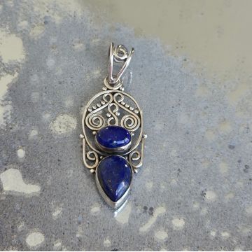 Pandantiv argint lapis lazuli | Blue 3