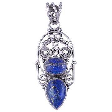 Pandantiv argint lapis lazuli | Blue 3
