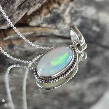 Pandantiv argint opal etiopian | Model 10