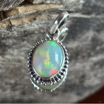 Pandantiv argint opal etiopian | Model 2