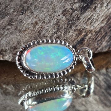 Pandantiv argint opal etiopian | Model 4