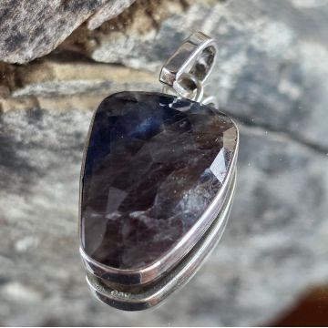 Pandantiv argint safir | Model 10