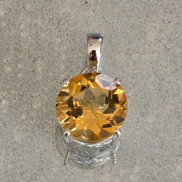 Pandantiv citrin argint 925 | Round