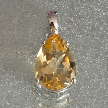 Pandantiv citrin argint 925 | Sun