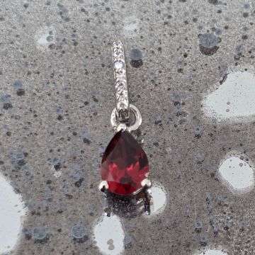 Pandantiv granat argint | Model 2