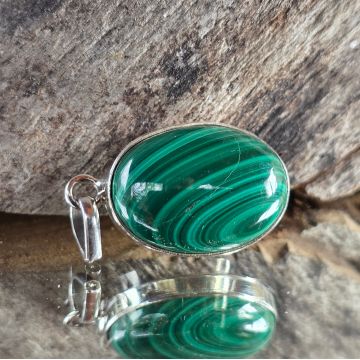 Pandantiv malachit din argint | Earth Song 2