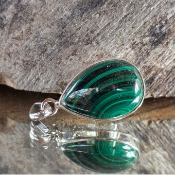 Pandantiv malachit din argint | Earth Song 3