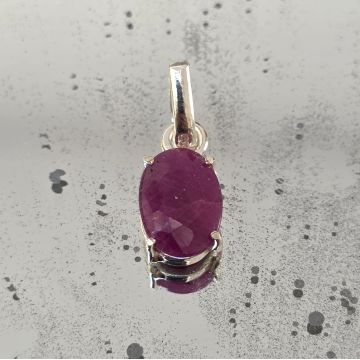 Pandantiv rubin argint | Marquise 2
