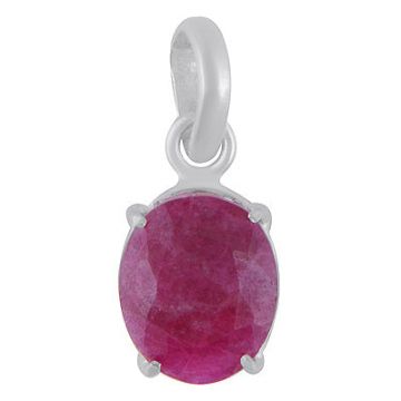 Pandantiv rubin argint | Marquise 2