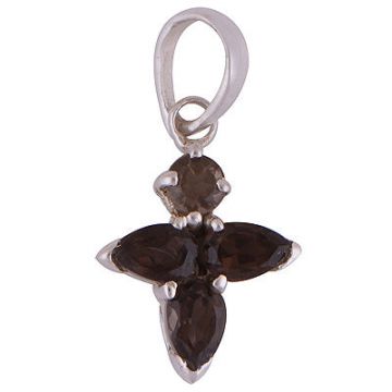 Pandantiv topaz fumuriu | Cruce