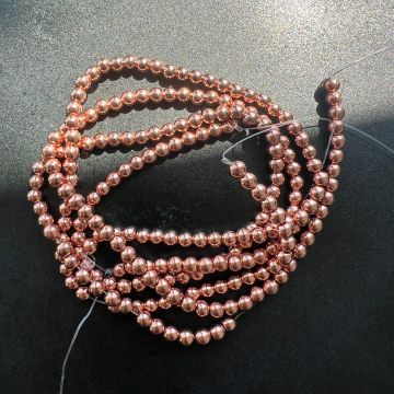 Sirag margele pietre semipretioase HEMATIT PINK