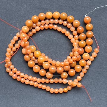 Sirag margele pietre semipretioase sfere AVENTURIN PORTOCALIU
