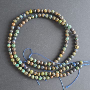 Sirag margele pietre semipretioase sfere AZURIT-MALACHIT