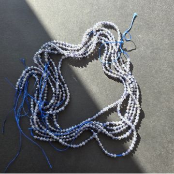 Sirag margele pietre semipretioase sfere fatetate TANZANIT