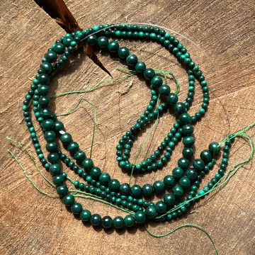 Sirag margele pietre semipretioase sfere MALACHIT