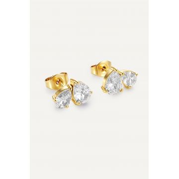 Cercei Double Pear - GOLD