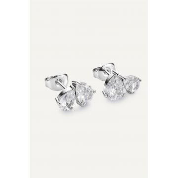 Cercei Double Pear - SILVER