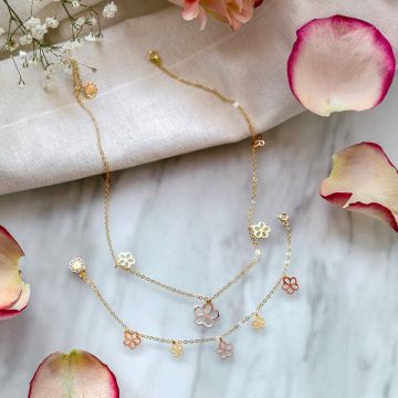 Bratara colectia Fairyland - Flower power - Argint 925 placat cu Aur Galben si Roz 18K Bratara colectia Fairyland - Flower power - Argint 925 placat cu Aur Galben si Roz 18K
