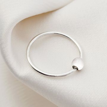 Inel Midi cu Biluta - Wrecking ball - Argint 925