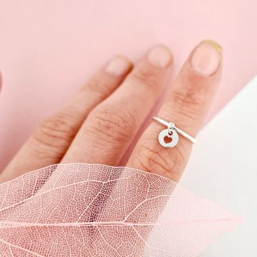 Inel Midi cu Charm - Love yourself - Argint 925